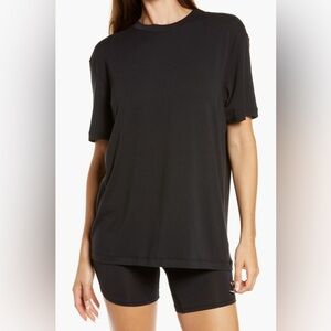 SKIMS Boyfriend Tee in Onyx